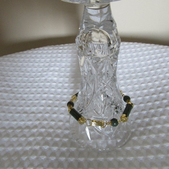 NEW Vintage Zailder natural stone Lucky jade Stone bracelet - Picture 4 of 8